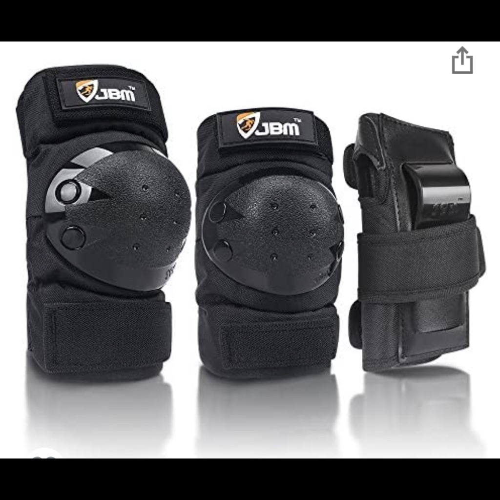 Jbm Adult/Child Knee Pads Elbow Pads Wrist Guards 3 In 1 - New